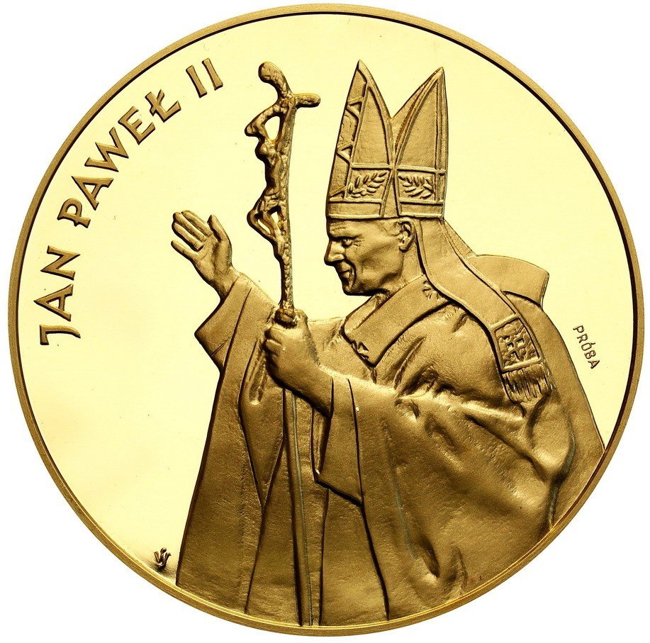 Polska po 1945. Jan Paweł II Papież 200 000 złotych 1987, PRÓBA – 12 uncji Au